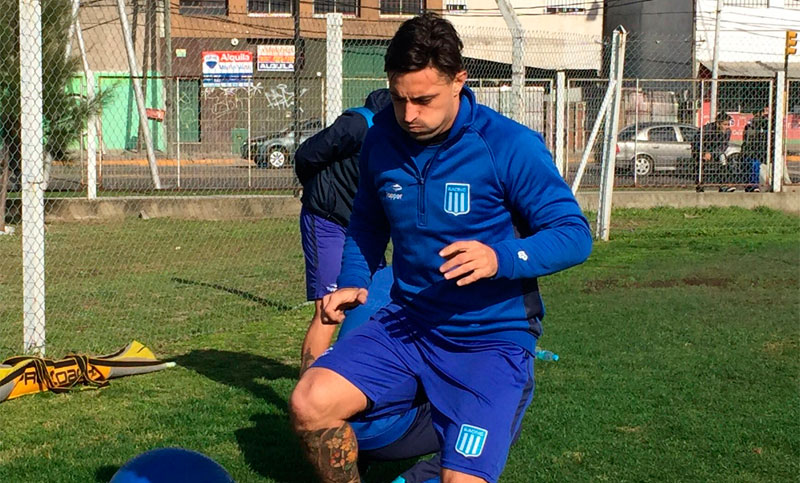 Pablo Álvarez ya se entrena con los colores de Racing