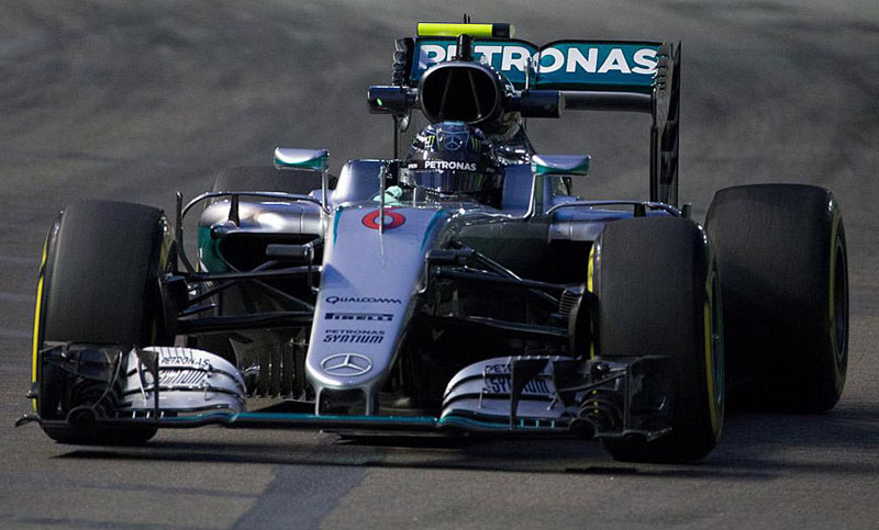 Rosberg hizo el mejor tiempo en los ensayos del gran premio de Singapur