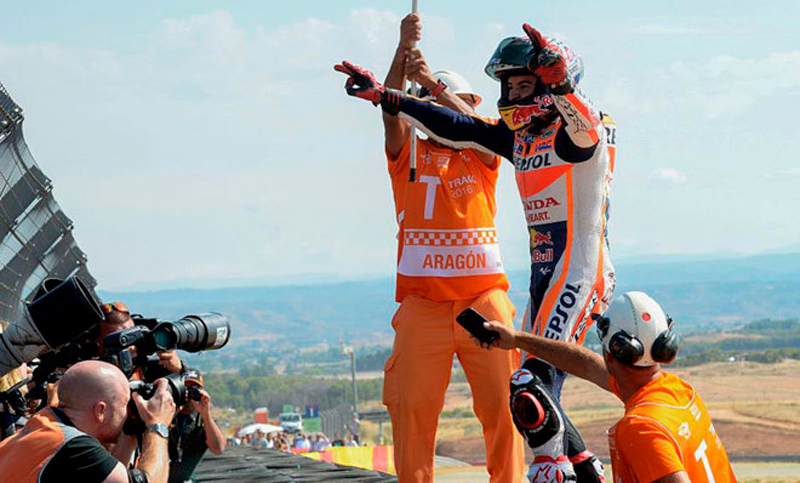 MotoGP: Marc Márquez ganó el Gran Premio de Aragón