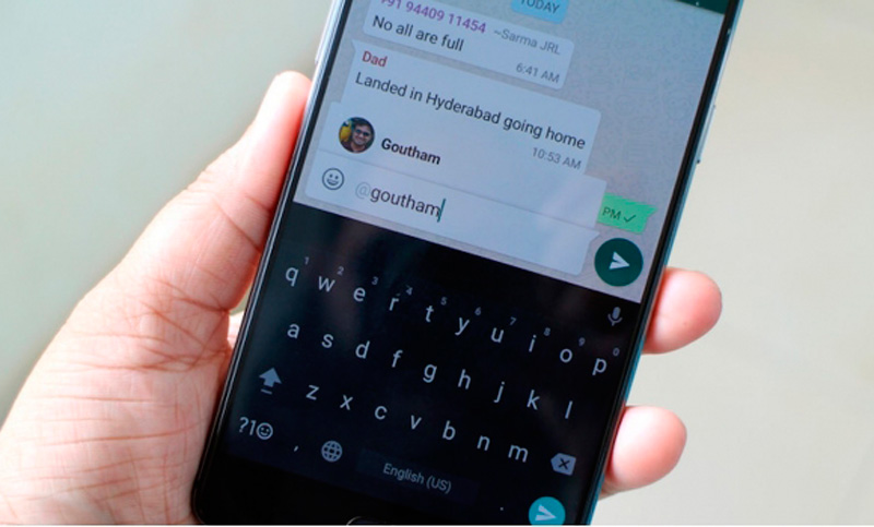 WhatsApp ya permite etiquetar a los participantes de los grupos