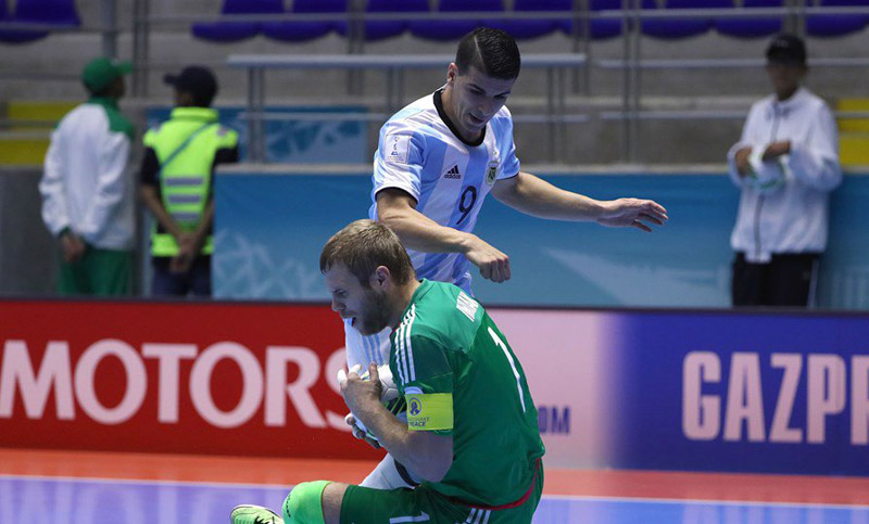 Mundial de futsal: Argentina le ganó a Ucrania y está en cuartos