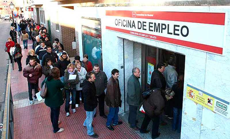 El desempleo sube en enero en España, hasta los 3,76 millones de personas