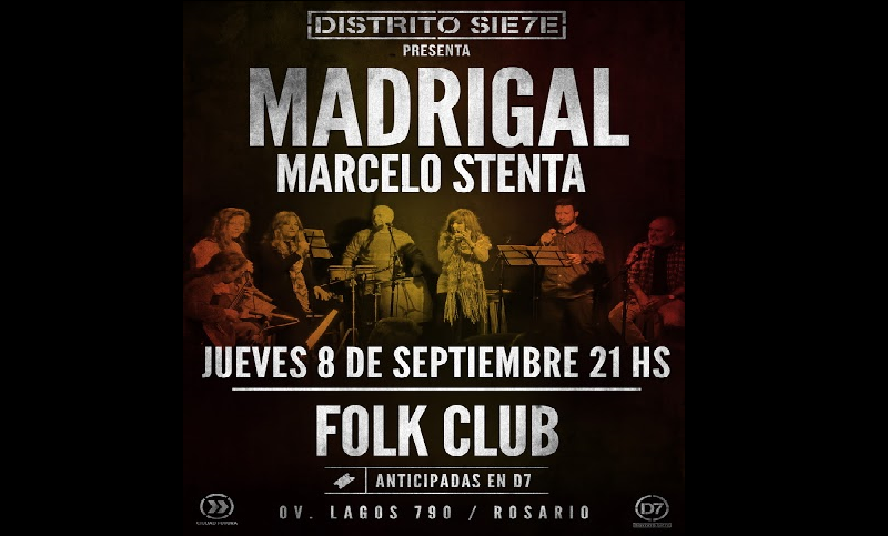 Noche de cancionero popular en Distrito Siete
