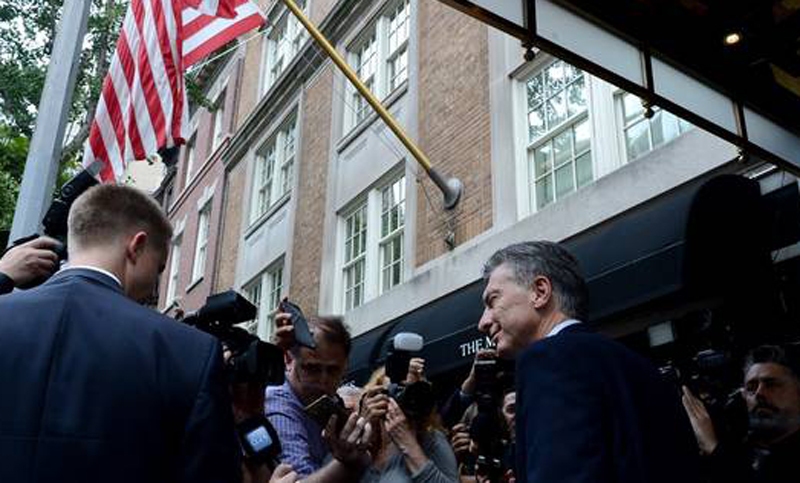 Macri en Estados Unidos: «En Venezuela no hay democracia»