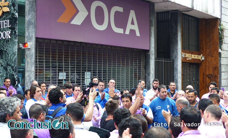 Se recrudece el conflicto OCA: cortes en pleno centro y marcha al Ministerio de Trabajo