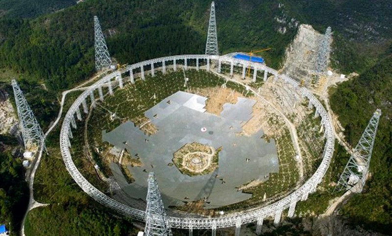 El mayor radiotelescopio del mundo empieza a funcionar en China