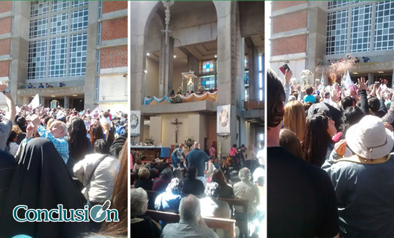 Miles de fieles en la celebración de la Virgen del Rosario de San Nicolás