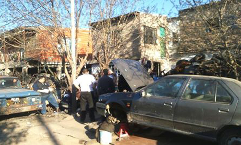 Allanaron un desarmadero irregular en la zona noroeste