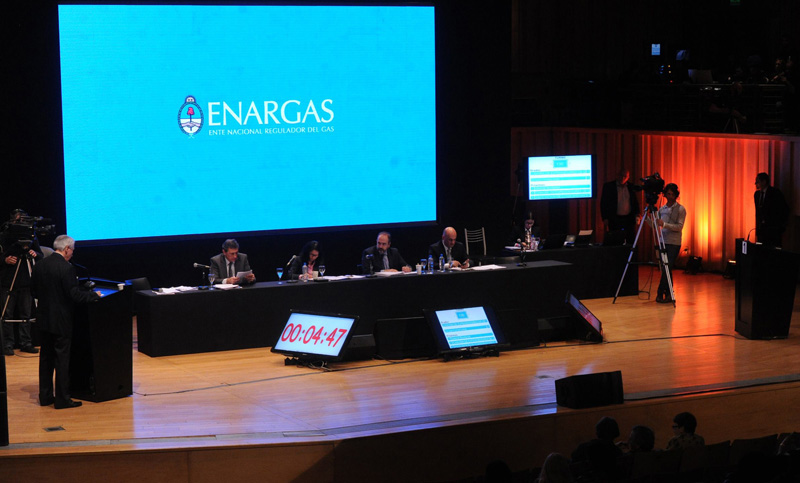 Comenzó la tercera audiencia pública por el gas
