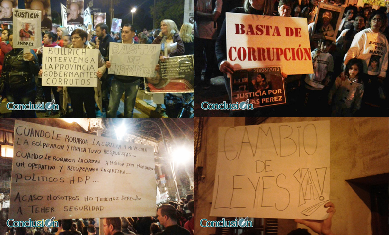Se relamen las pancartas: los contundentes mensajes de la marcha