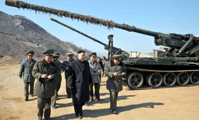 Corea del Norte lanzó misiles en las bases de Estados Unidos