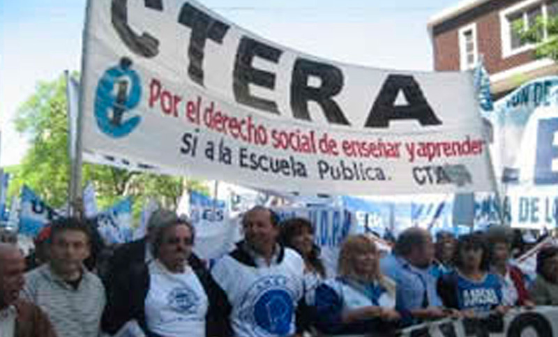Ctera ratificó paro nacional de miércoles y jueves y organiza una «gran marcha federal»