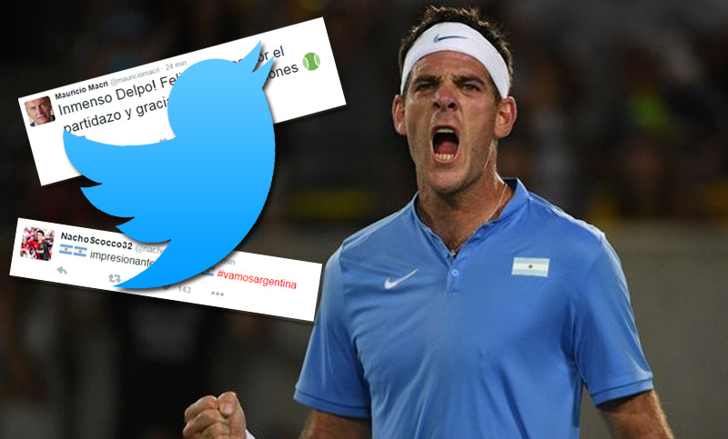 Twitter se rinde a los pies de Del Potro