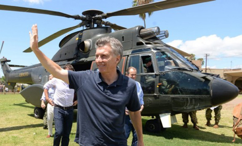 Un helicóptero que trasladaba a Macri sufrió un episodio de “inestabilidad”