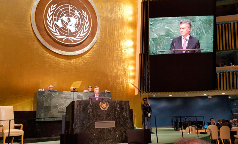 Macri llamó al diálogo con el Reino Unido para solucionar la disputa por Malvinas