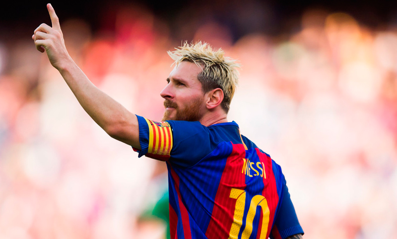 El rosarino Lionel Messi integra el equipo ideal del 2016 de la Uefa
