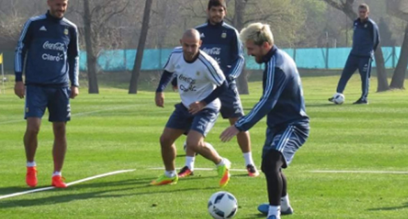 Con Messi en duda, la Selección entrenó en Ezeiza rumbo al choque con Venezuela