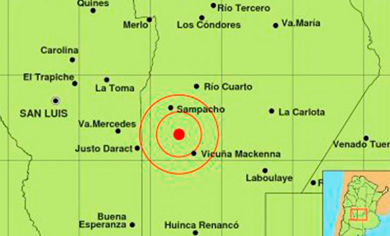 ¡Se movió Córdoba! Un sismo sacudió el sur de la provincia