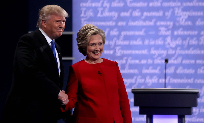 Clinton y Trump tuvieron áspero debate pero sin un vencedor categórico