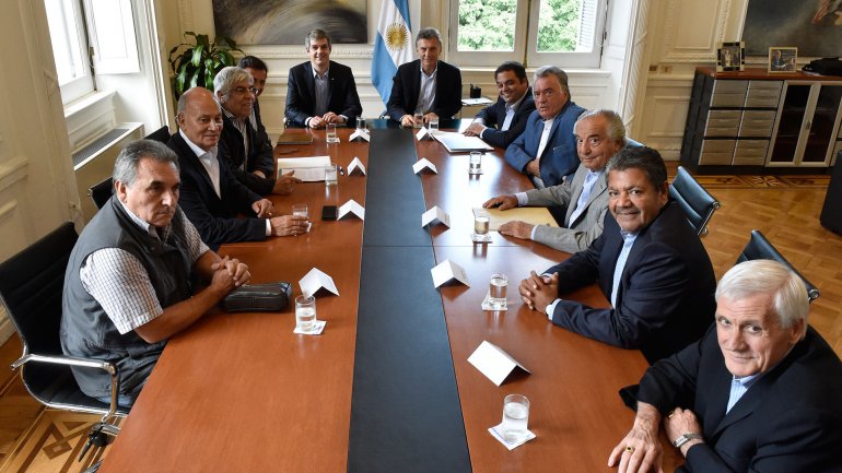 Mauricio Macri pidió a los gremios una actitud constructiva