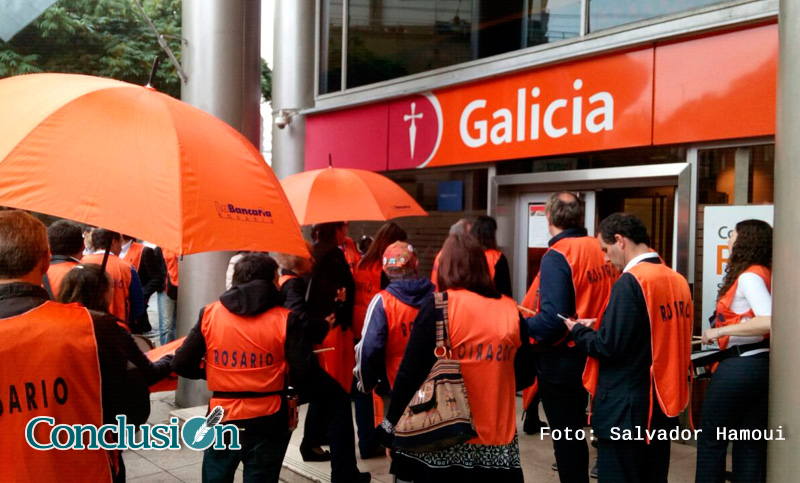 Paro bancario sin atención al público durante las últimas dos horas de trabajo