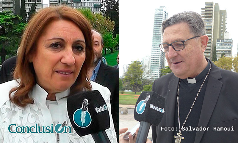 Fein y Martín instaron a “la paz social” en el día de la Santa Patrona