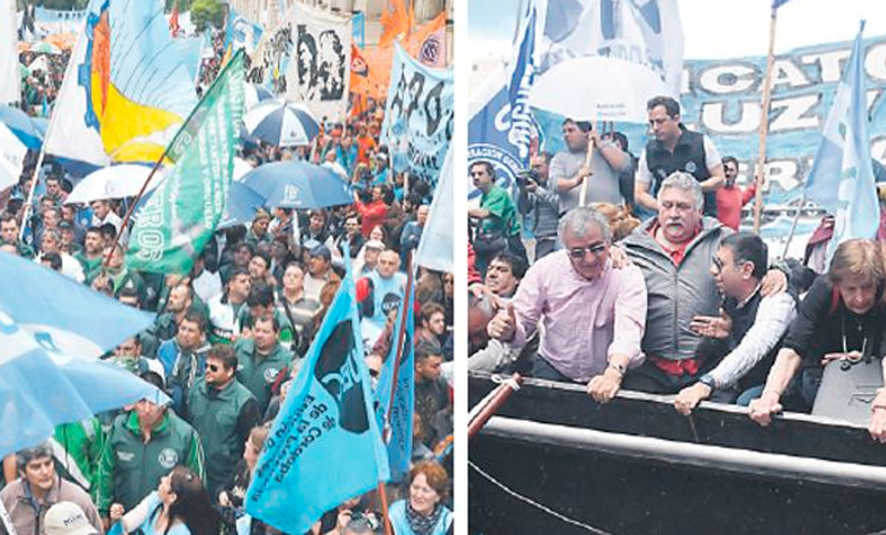 Masiva protesta ayer contra la política salarial de Schiaretti