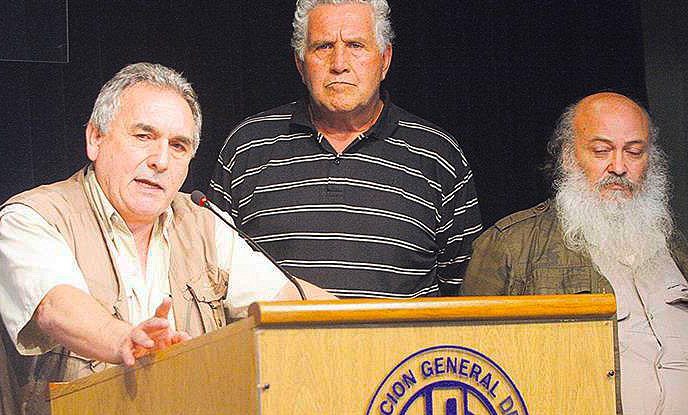 CGT y piqueteros en marcha amigable