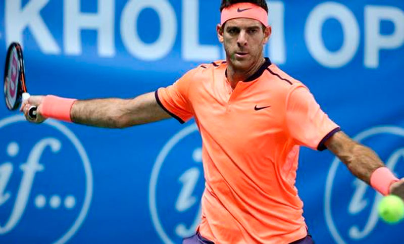 Del Potro volvió a ganar y es finalista en Suecia