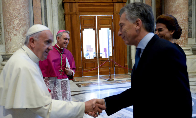 «Espero hayan terminado las especulaciones de mi relación con el Papa», dijo Macri