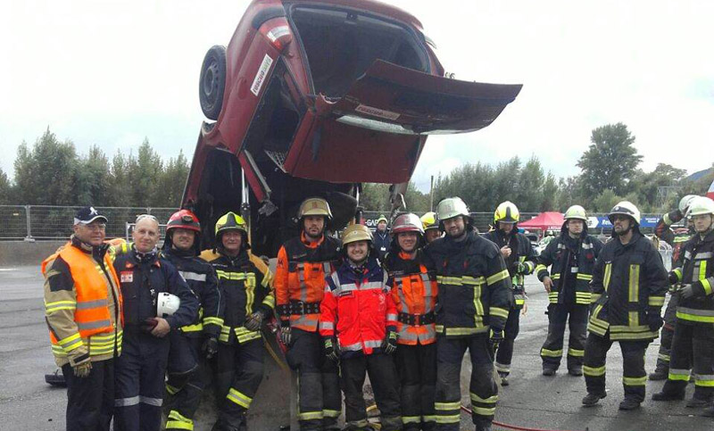 Guillermo Beas, el bombero que participó de una capacitación en Alemania