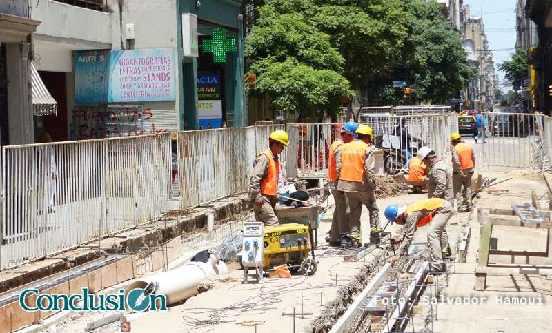 El tránsito en calle Santa Fe estará interrumpido todo el fin de semana por obras en el Área Histórica