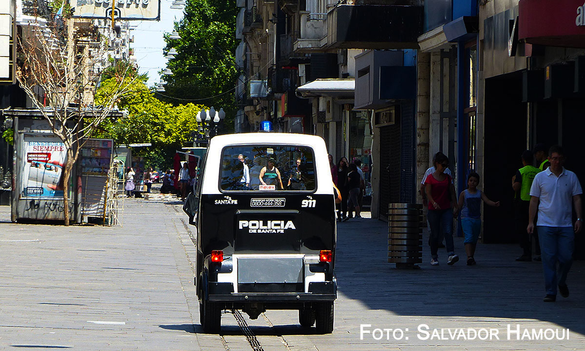 Patrullando la peatonal…