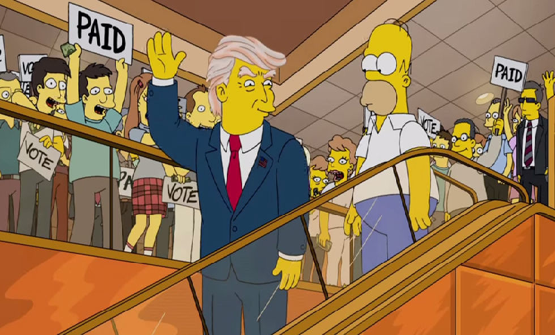 Donald Trump: un personaje más de los Simpson
