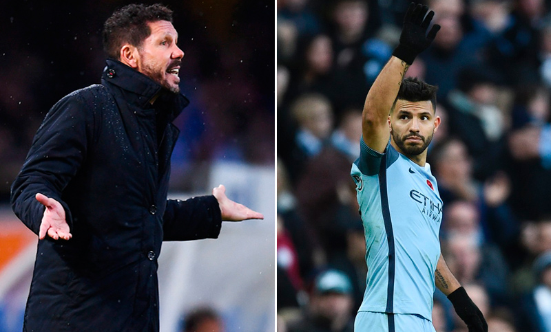 En España, sufrió el Cholo; en Inglaterra, festejó el Kun