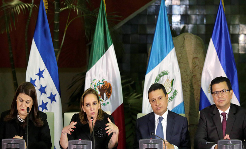 México, Guatemala, Honduras y El Salvador en un «frente común» ante las amenazas de Trump