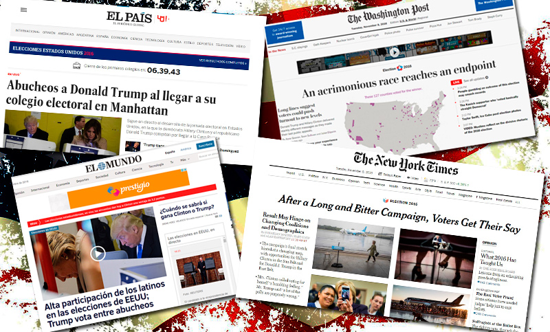 Cómo reflejan los medios digitales del mundo las elecciones en Estados Unidos