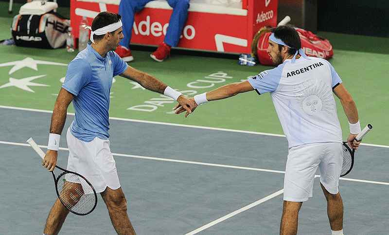 Del Potro y Mayer no pudieron en el dobles y Croacia gana 2-1