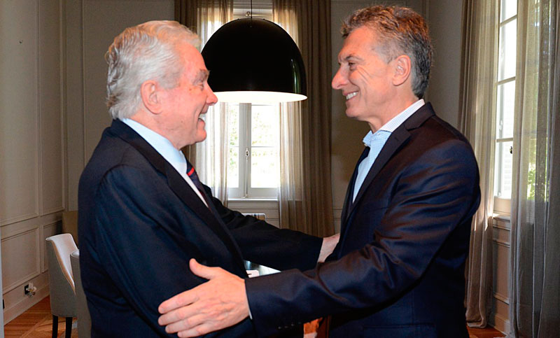 El presidente Mauricio Macri recibió al predicador evangelista Luis Palau