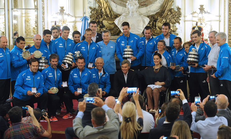 Macri al equipo argentino campeón de Copa Davis: «Fue algo mágico»