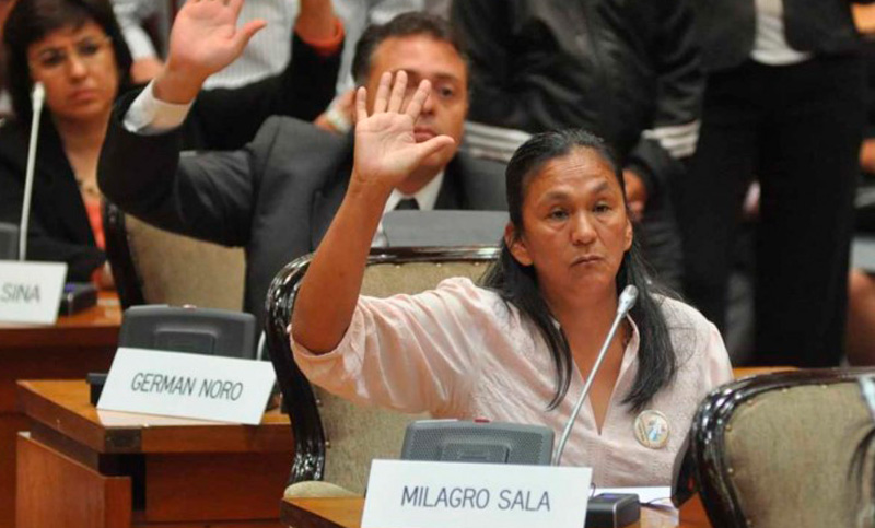 Acamparon en Plaza de Mayo por la liberación de Milagro Sala