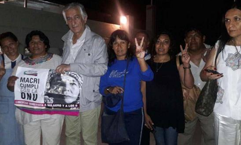 Alberto Rodríguez Saá pasó la cena navideña con Milagro Sala en la Cárcel