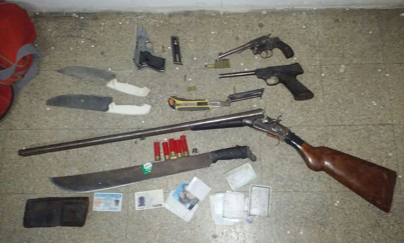 Amenazas, balacera, detenidos y secuestro de armas en zona sur