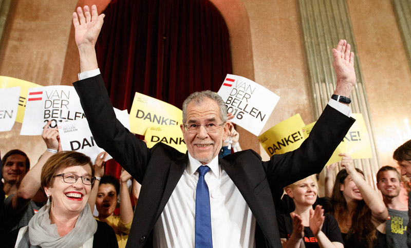 El ecologista Alexander Van der Bellen ganó las presidenciales en Austria