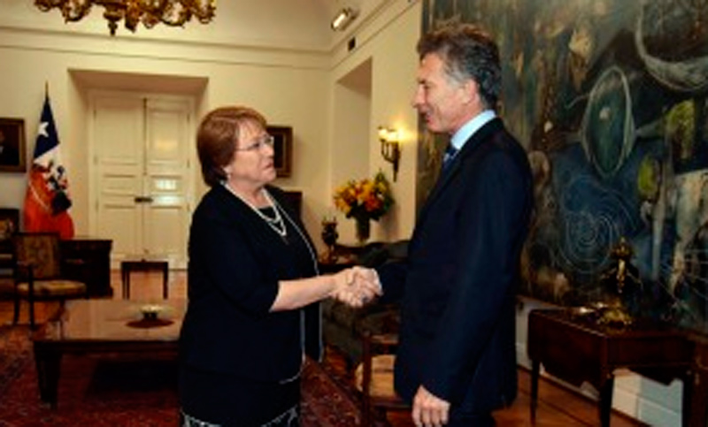 Argentina y Chile, más unidas: Macri con Bachelet en Olivos