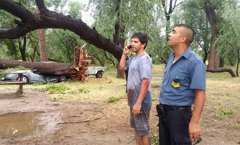 Fuerte temporal provocó dos muertos en Río Negro
