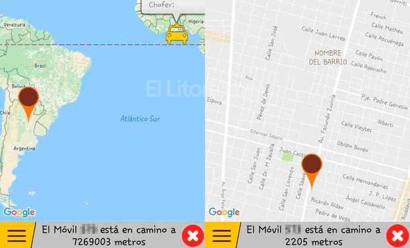 ¡Insólito! Pidió un taxi en la ciudad de Santa Fe pero el auto estaba en África