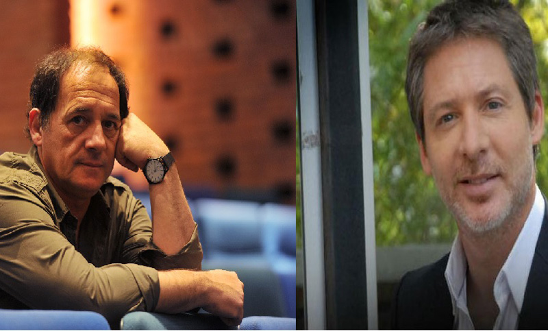 Julio Chávez y Adrián Suar, juntos arriba del escenario