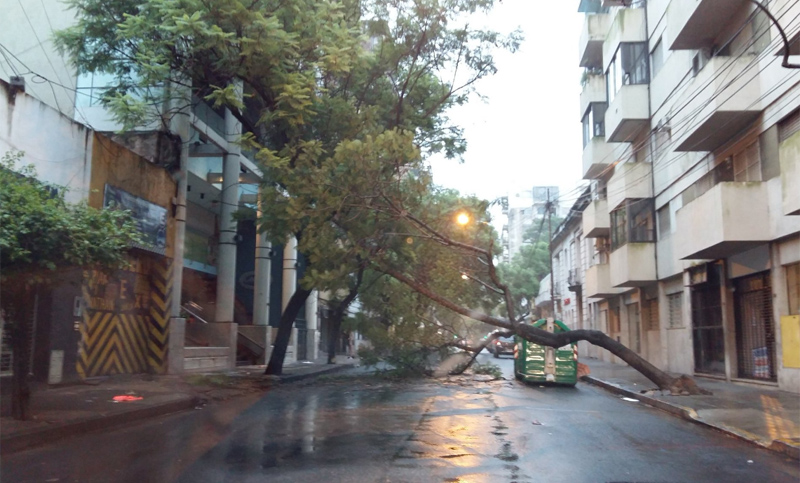 La tormenta pasó por la ciudad sin mayores consecuencias