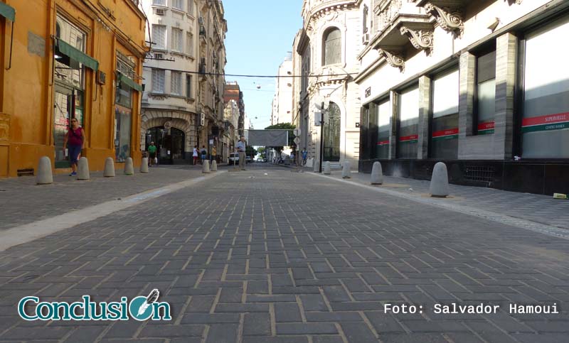 Nueva obra en el Área Histórica: ya se habilitó el tránsito en calle Sarmiento